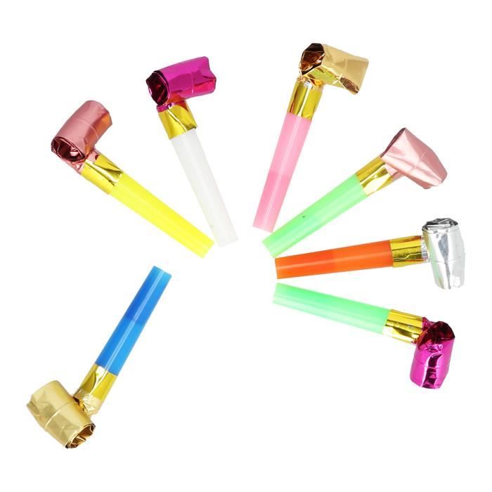 VGEBY sifflet de fête 100 pièces ventilateur de fête éruptions colorées  pour les accessoires d'accessoires de fête - Cdiscount Maison