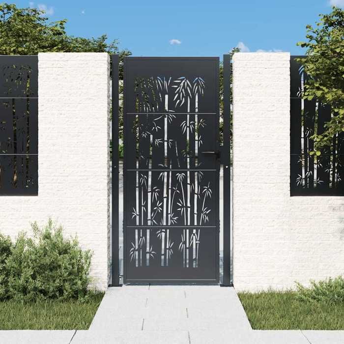 VIDAXL Portail de jardin acier - vue 4