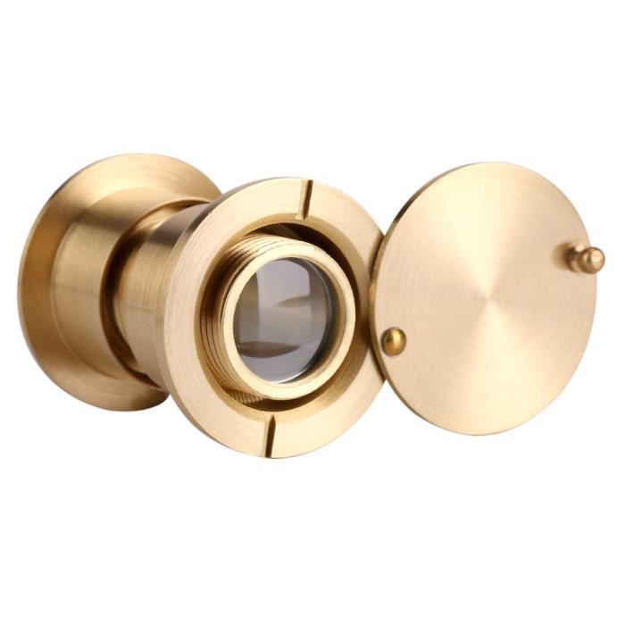 Regardez Qui Arrive ! Œilleton De Porte Peek O, Finition Nickel Satiné, Vue Ultra Large 140°