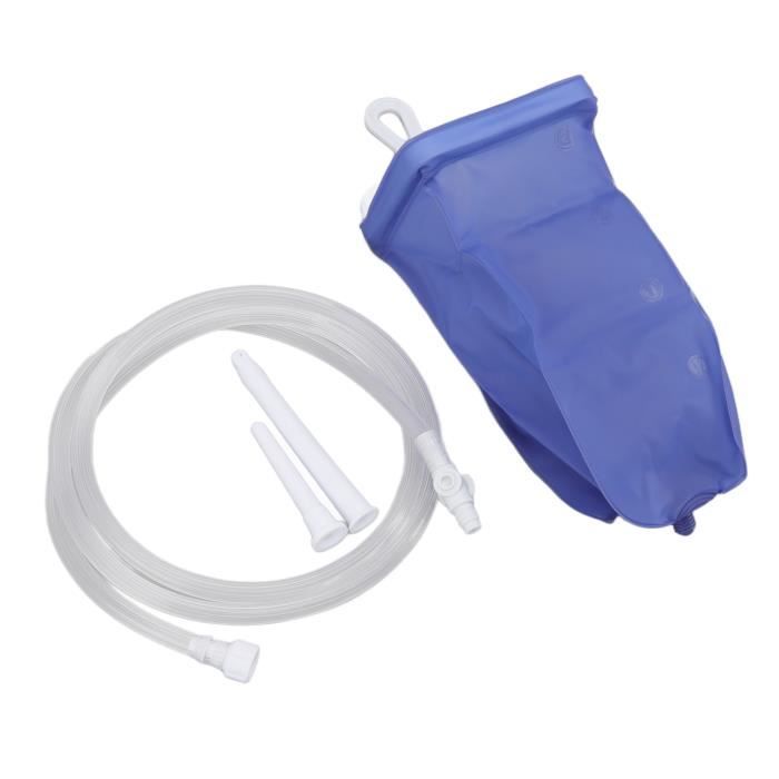 kit de lavement en PVC Kit de Sac de Lavement 2L Pliant Portable Nettoyage du Clon Pochette de Lavement luminaire linge