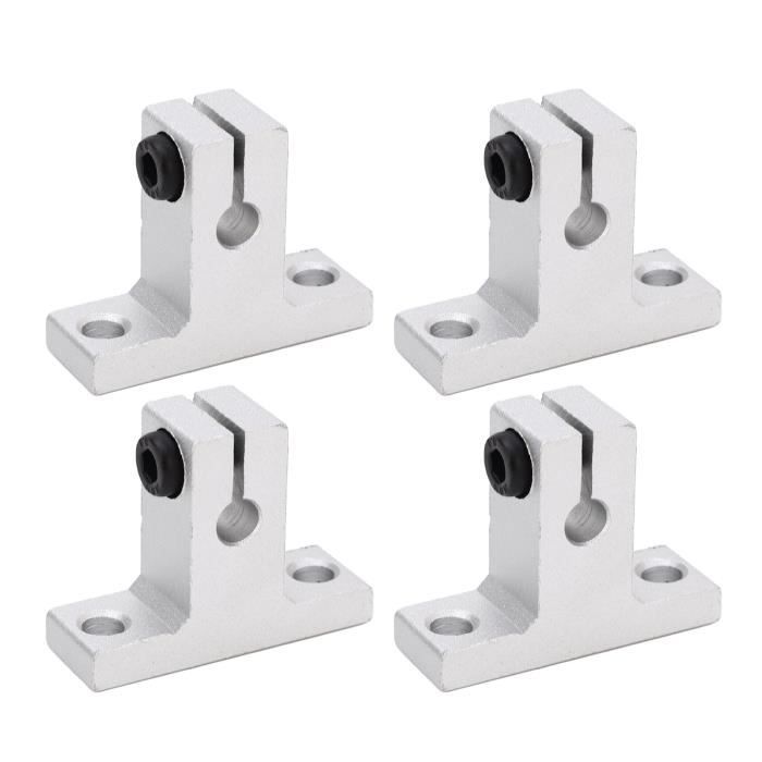 HEG 4Pcs Colliers D'Arrêt De Rail Linéaire Fixation Axe Robuste En