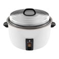 Cuiseur à riz Rice cooker Royal Catering RCRK-10A (2950W 23L de capacité récipient de cuisson en inox poignée plastique)-1