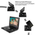 BIR23446-9.8" LCD Afficher Lecteur de DVD Lecteur de téléviseur portable  270 Ecran rotatif Avec lecteur de carte USB-SD-1