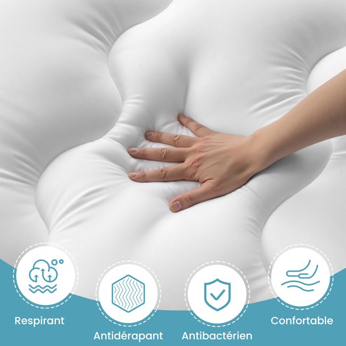Surmatelas Rigide BedStory 180x200 Cm – 7,6 Cm Gel Mémoire De Forme H3/H4, Soutien Ferme Pour Sommeil Réparateur