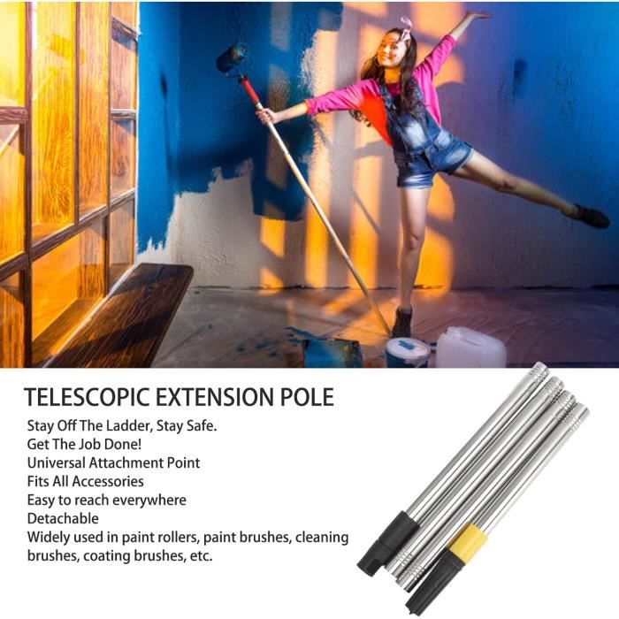 Rallonge Télescopique Pour Rouleau à Peinture – Inox Et Plastique