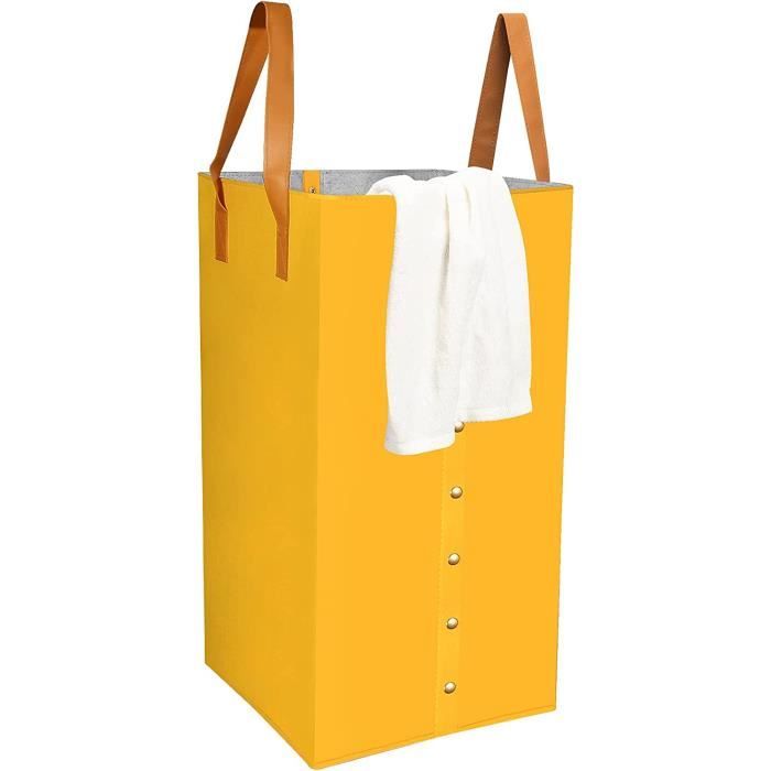 Panier De Basket 2 Paniers Escalier En Feutre Pliable En Forme De L Avec Poignées – Rangement Linge, Jouets Et Affaires