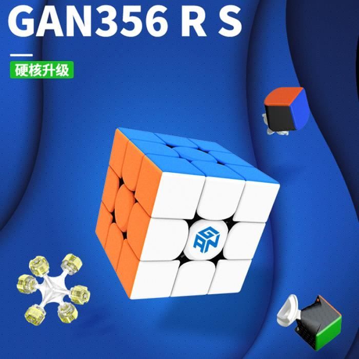 GAN 356M Lite Cube Magique Magnétique 3x3 Original | Speed Cube léger avec IPG et GES+, rotation fluide, idéal pour débutants et cubers confirmés, idée cadeau
