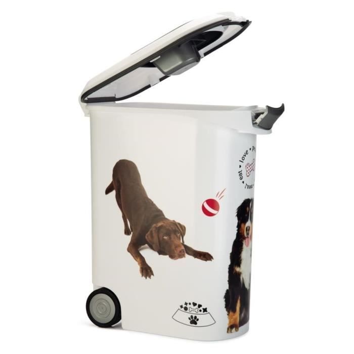 Conteneur à croquettes chien Curver - Capacité : 12 kg / 31 litres
