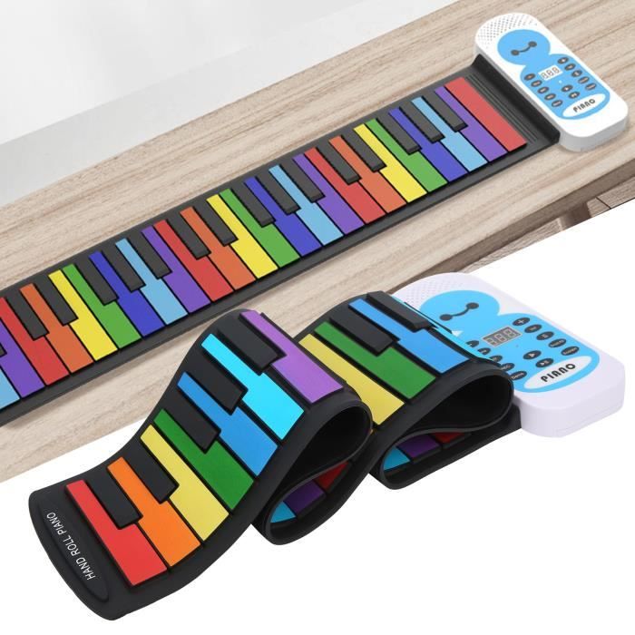 Portable 61 Touches Roll Up Souple Flexible Rechargeable Musique  Électronique Clavier Piano Haut-Parleur Haut-Parleur Intégré - Cdiscount  Instruments de musique