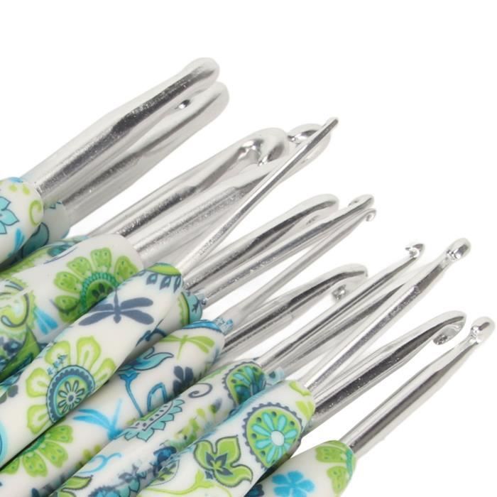 CHE Ensemble de crochets au Crochet Lot de 14 Crochets Ergonomiques en ...