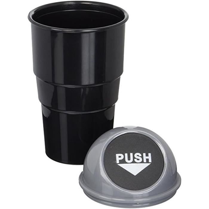 Gobelet à Dés électrique – Couvercle Transparent Anti-triche – Base éponge – 5 Dés – Pour Bar, KTV, Soirées – Noir