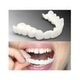 2 Paires Dentier Sourire Fausse Dents Facette Dentaire Couvre Dents Artificielles 2 Haut Et 2 Bas Réutilisable Prothèses Dentaires -2