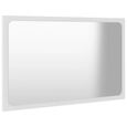 *8491Luxueuse - Miroir de salle de bain Moderne & Chic - Miroir LED Meubles-lavabos de salle de bains Salon Chambre Toilette Blanc 6-2
