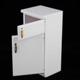 Garosa Réfrigérateur 1:12 mini réfrigérateur blanc excellent modèle de meubles accessoire de cuisine-2