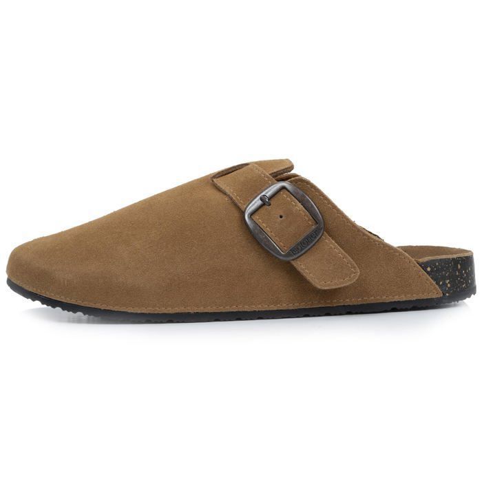 Isotoner Sabots Femme Ultra Confortables Cuir Avec Grand Nœud - Semelle Flexible