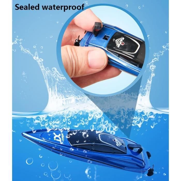 Lot De 2 Bateaux Télécommandés Rapides - Vitesse 10 Km/h, Télécommande 2,4 GHz - Pour Piscine, Lac - Enfants/adultes