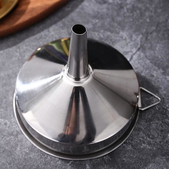 Entonnoir filtre à huile alimentaire solide avec passoire amovible surface  polie fournitures de cuisson 8 cm[1055] - Cdiscount Maison