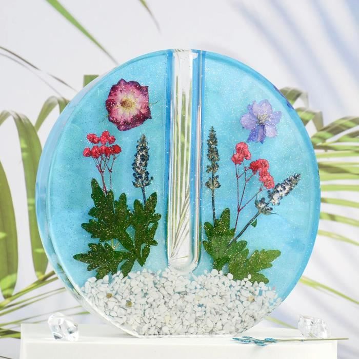 Fleurs Séchées Naturelles - 12 Variétés - Pour DIY, Résine, Scrapbooking, Décoration - Lot Blanc