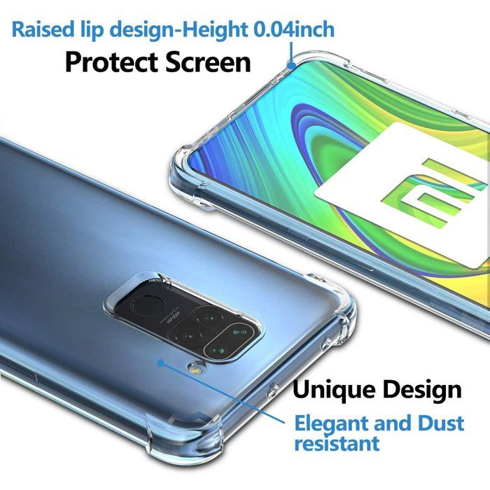 Coque Silicone + 2 Verres Trempés Pour Xiaomi Redmi Note 9 - Pack Accessoires Neuf