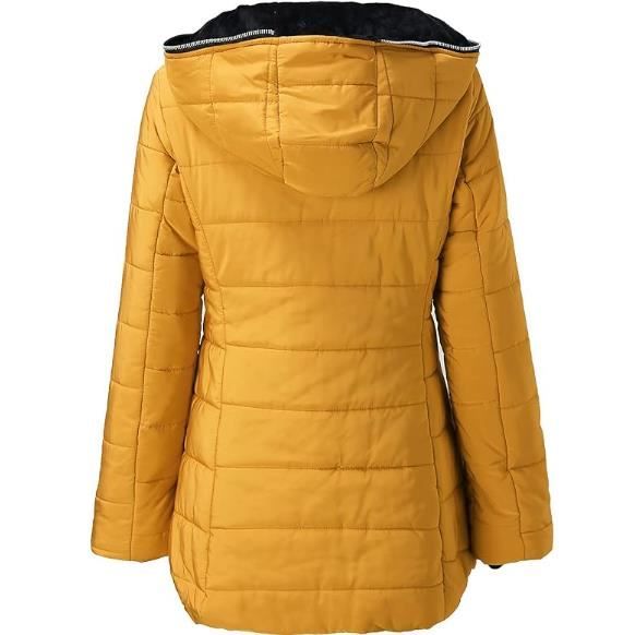 Manteau hiver jaune femme best sale