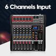 NEUFU 6 Channels Table De Mixage DJ Professional Live Studio Audio USB Mixing Console Bluetooth-3
