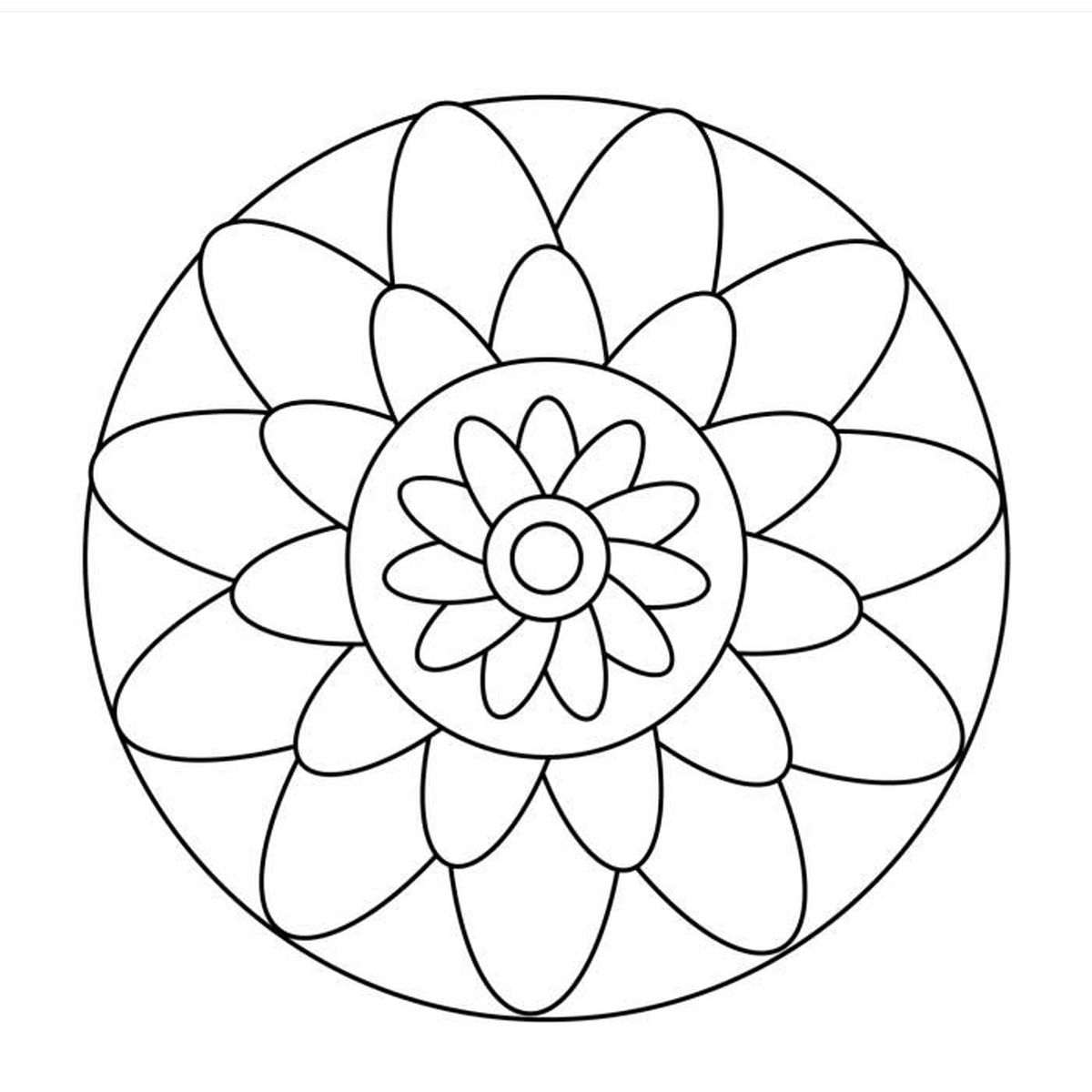 Mandala Coloriage Enfant Fille Garcon 40 Mandalas Amusants Et Faciles Loisir Creatif De 3 A 8 Ans Cdiscount Jeux Jouets