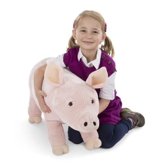 cochon peluche geante