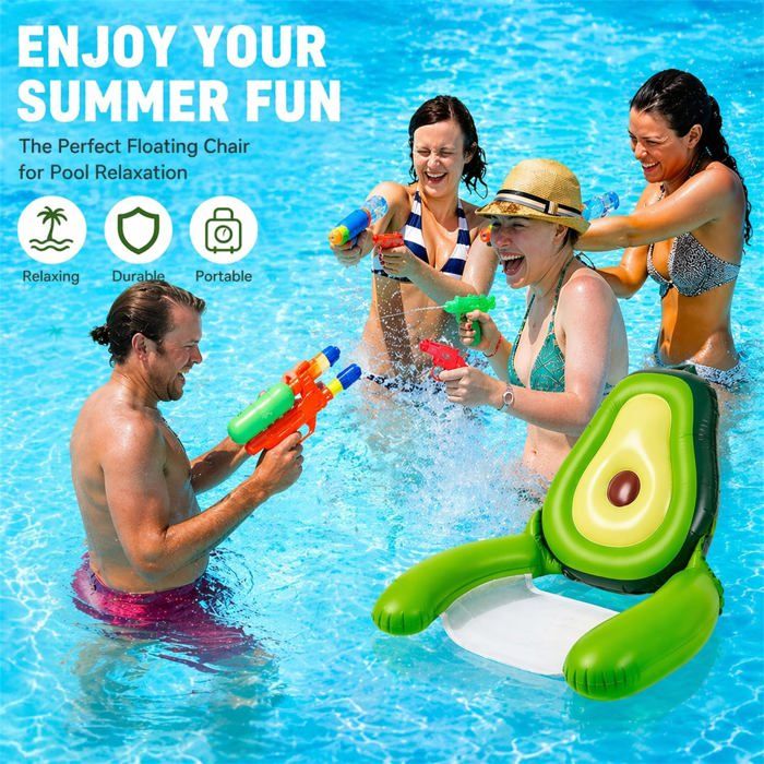 5-en-1 Kit de Bouée Gonflable Flottant Hamac, avec Porte-gobelet Gonflable/Pompe à Air, PVC Matelas Gonflable Chaise Longue, Jouet de Piscine pour 5-en-1 Kit de Bouée Gonflable Flottant Hamac, avec Porte-gobelet Gonflable/Pompe à Air, PVC Matelas Gonflable Chaise Longue, Jouet de Piscine pour