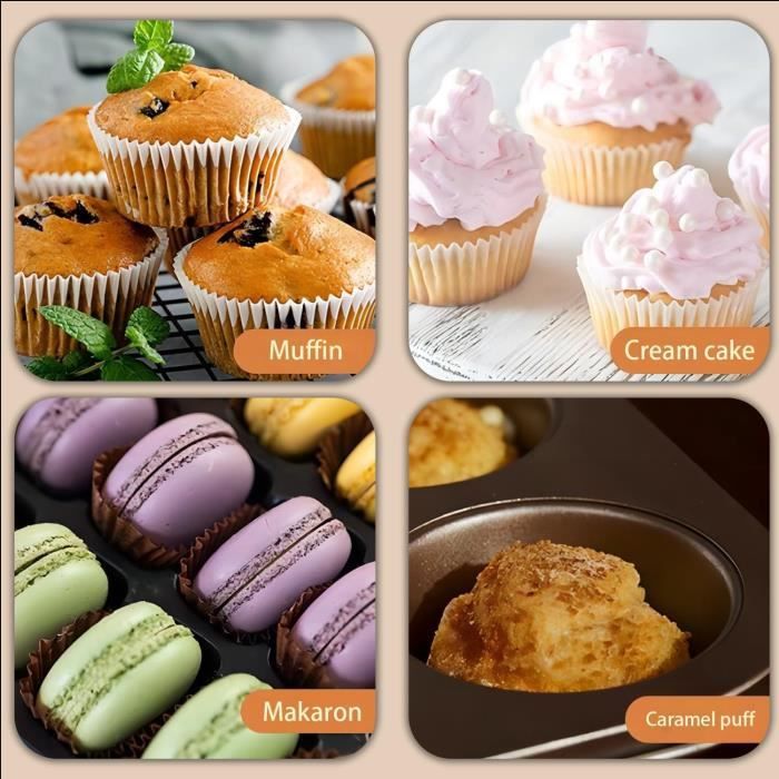Moule Muffin & Cupcake - 6 cavités