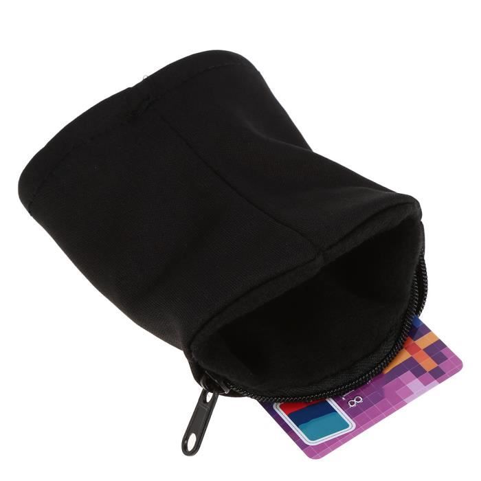 Noir Bandeau Transpiration Sport Poignet sport avec poches Portefeuille  bracelet coton avec le sac de clé de tirette - Cdiscount