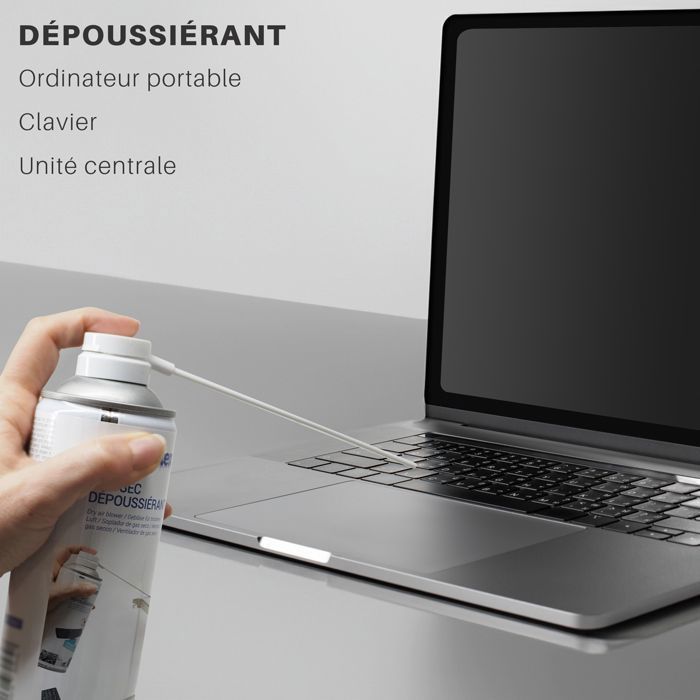 Lot de 12 Bombes Dépoussiérantes Air sec 400 ml Waytex Aérosol air ...