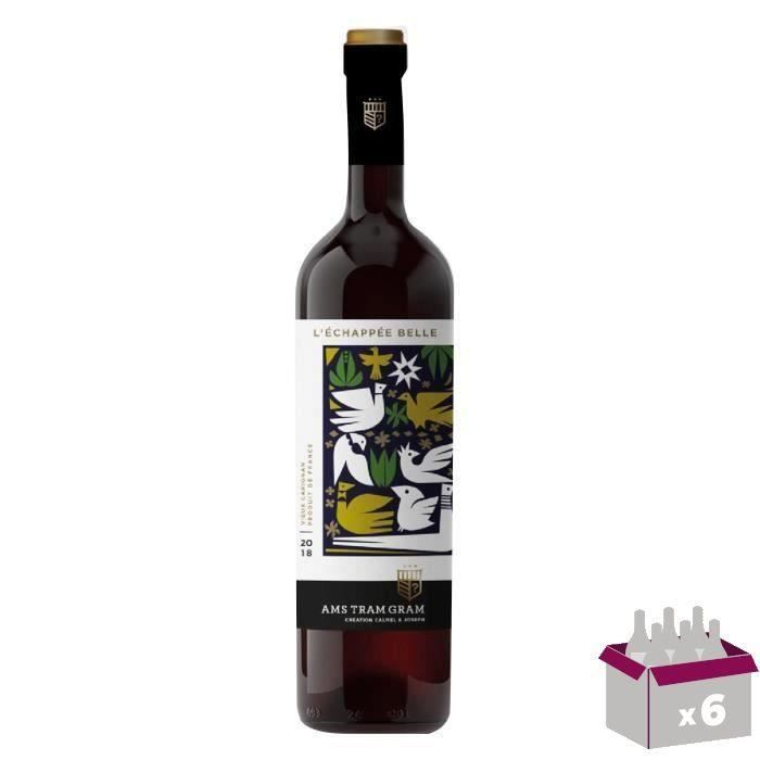 Ams Tram Gram L'échapée Belle Vieux Carignan 2018 Côtes du Brian - Vin rouge de Languedoc x6