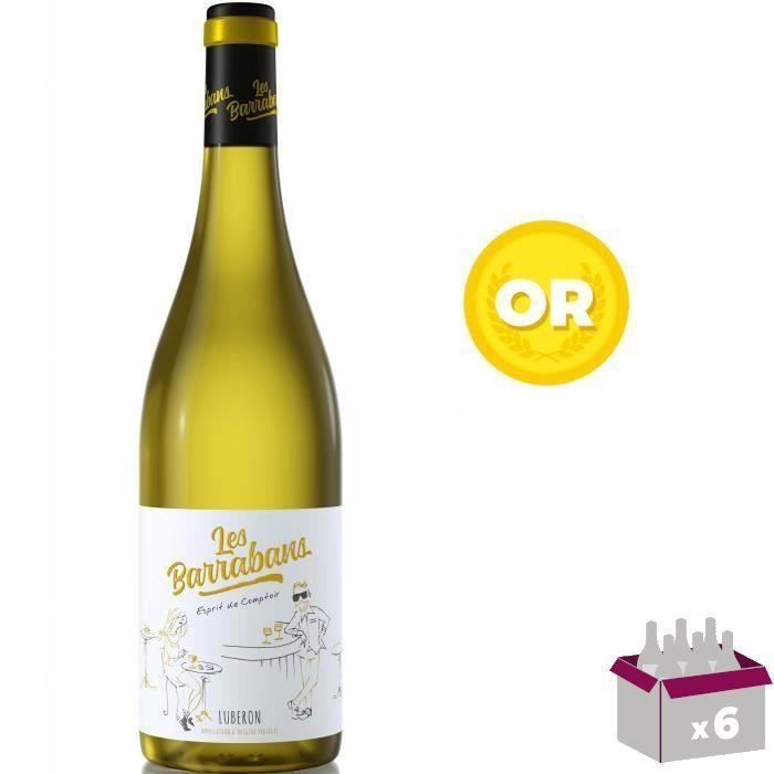 Les Barrabans 2021 Luberon - Vin blanc de la Vallée du Rhône x6