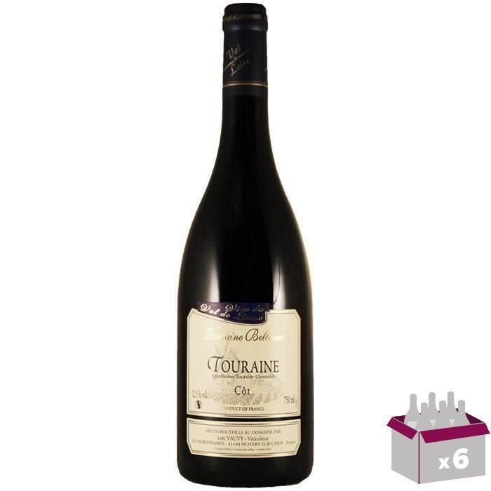 Domaine Bellevue 2018 Touraine - Vin rouge du Val de Loire x6