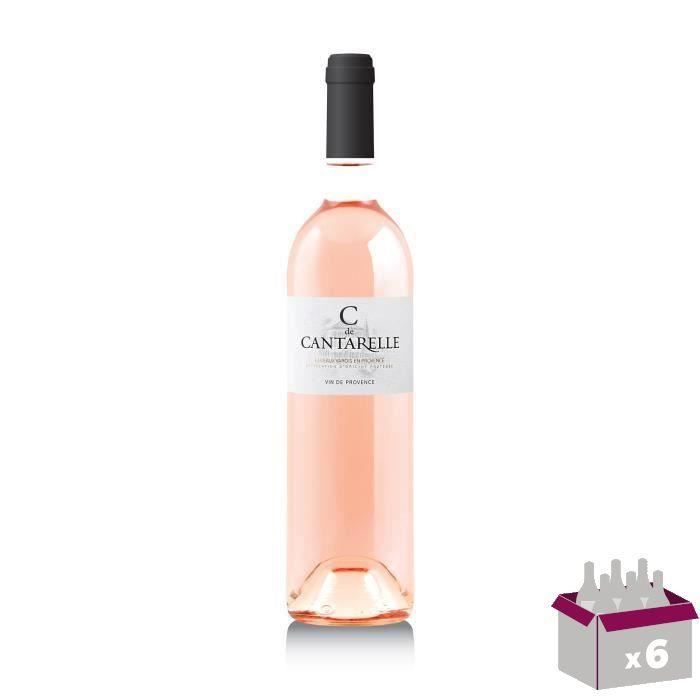 C de Cantarelle Coteaux Varois 2020 - Vin rosé de Provence x6