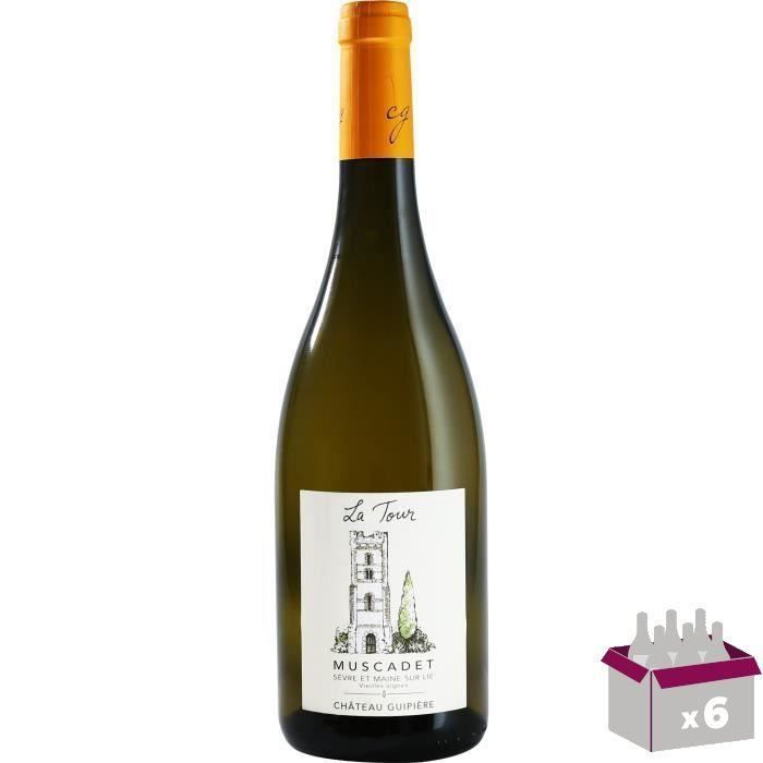 Château Guipière La Tour 2018 Muscadet Sèvre et Maine sur Lie - Vin blanc de Loire x6