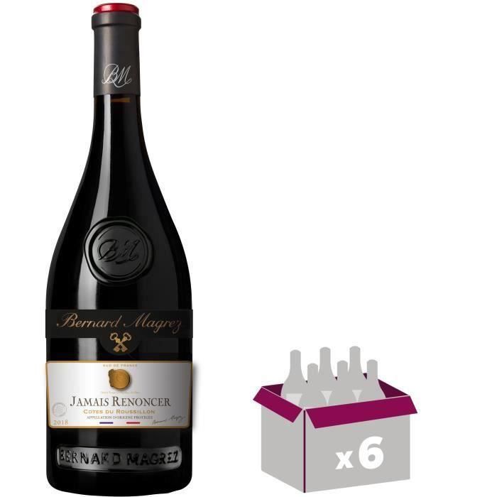 Bernard Magrez Jamais Renoncer 2018 Côtes du Roussillon - Vin rouge du Languedoc-Roussillon