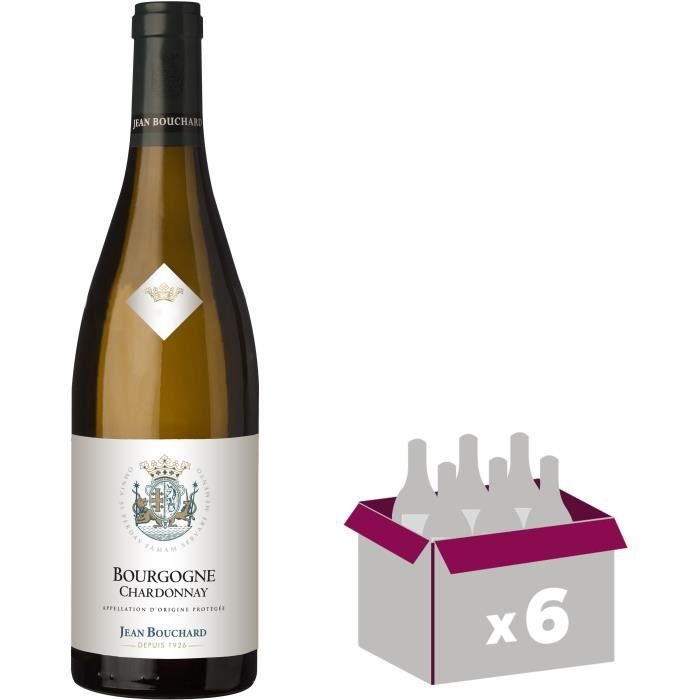 Jean Bouchard 2018 Bourgogne Chardonnay - Vin blanc de Bourgogne - Bio x6