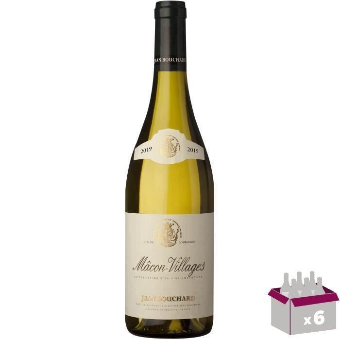 Jean Bouchard 2018 Mâcon-Villages - Vin blanc de Bourgogne x6