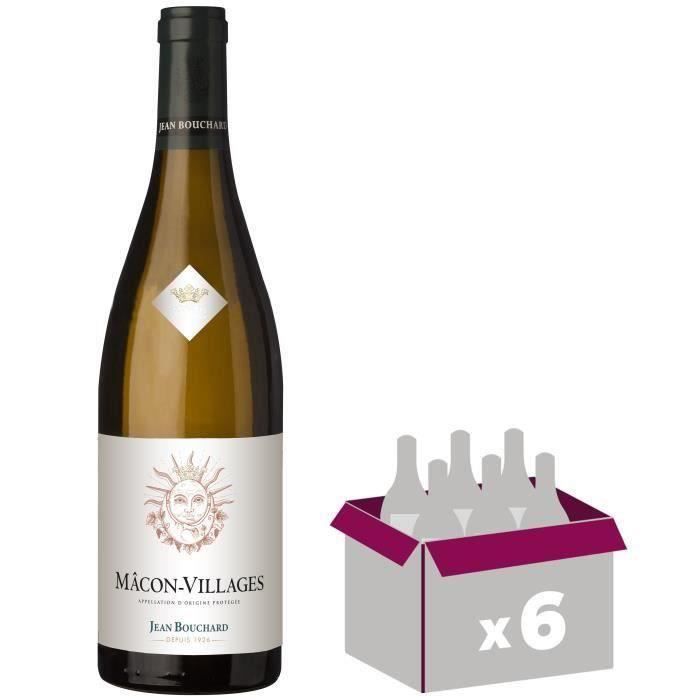 Jean Bouchard 2018 Mâcon-Villages - Vin blanc de Bourgogne x6
