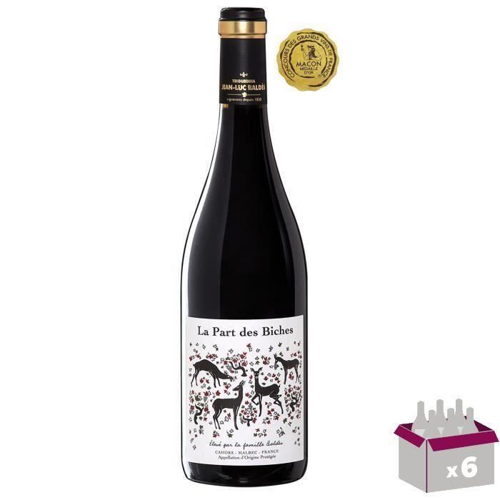 Jean-Luc Baldès 2018 Cahors - Vin rouge du Sud-Ouest x6