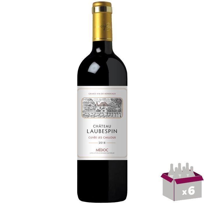 Château Laubespin Cuvée Les Cailloux 2018 Médoc - Vin rouge de Bordeaux x6