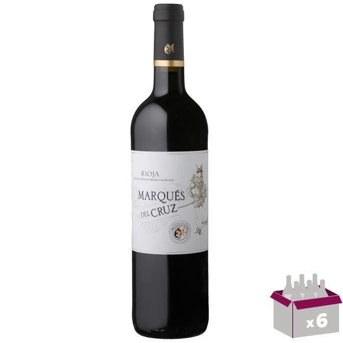 Marqués Del Cruz 2018 Rioja - Vin rouge d'Espagne x6