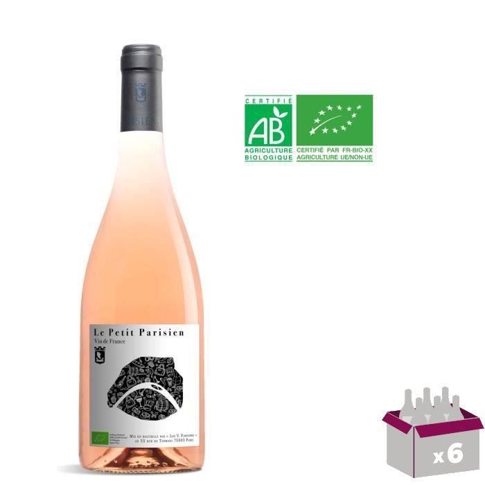 Les Vignerons Parisiens Le Petit Parisien 2018 Vin de France - Vin rosé de Paris - Bio x6