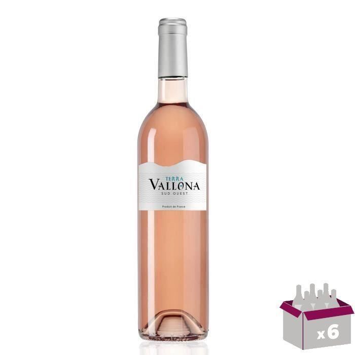 Terra Vallona Comte Tolosan - Vin Rosé du Sud-Ouest x6