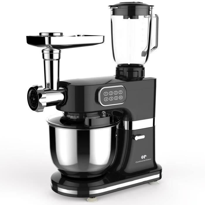 Robot pâtissier multifonctions CONTINENTAL EDISON - 1000 W - Noir