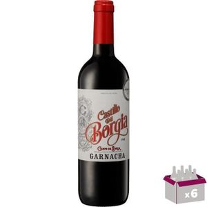 VIN ROUGE Castillo de Borgia 2018 Campo de Borja - Vin rouge d'Espagne x6