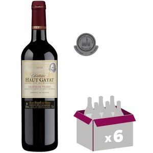 VIN ROUGE Château Haut Gayat 2019 Graves de Vayres - Vin rouge de Bordeaux x6