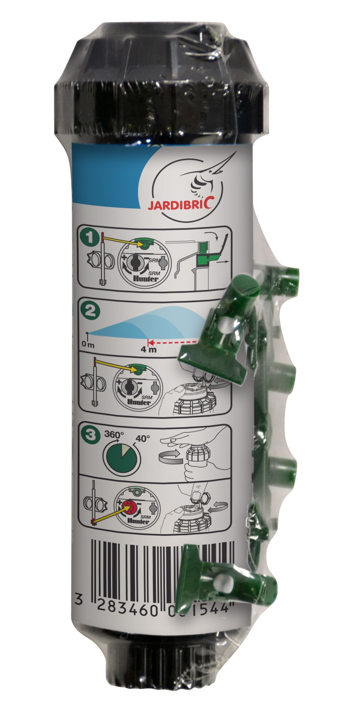 Hunter SRM-04 - Lot De 10 Arroseurs Turbines - Portée 4 à 9.4 M - Filetage 1/2" Femelle