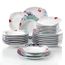 Veweet Olina 36pcs Assiettes Service De Table Pocelaine Assiettes